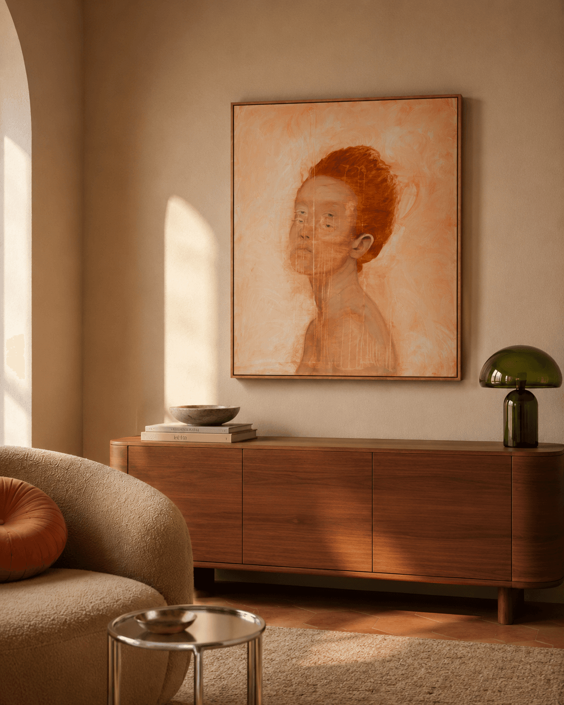 Soft Glitch displayed in a room